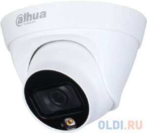 DAHUA Уличная купольная IP-видеокамера Full-color2Мп; 1/2.8” CMOS; объектив 3.6мм; чувствительность 0.005лк@F1.6 сжатие: H. 265+H. 265, H. 264+H. 264,