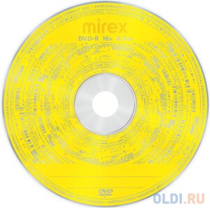 Диск DVD-R Mirex 4.7 Gb, 16x, Shrink (50)50/500)
