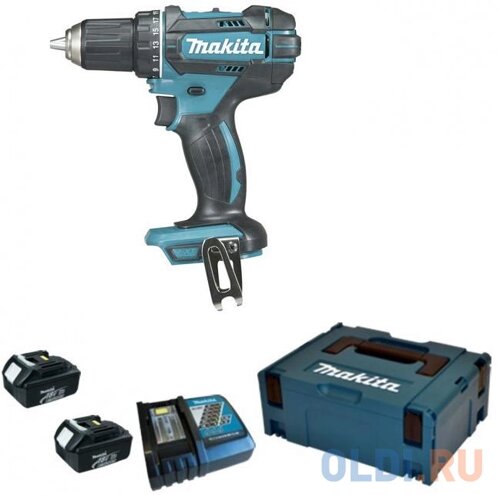 Дрель-шуруповерт MAKITA DDF482RME 187265 18в 2х4ачli-ion бзп-13мм 0-6001900обм 6236нм 1.5кг чем