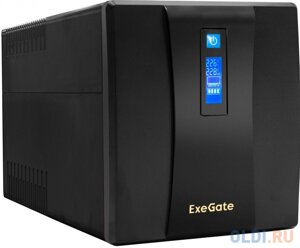 Exegate EP285495RUS ибп exegate specialpro smart LLB-1200. LCD. AVR. EURO. RJ 1200VA/750W, LCD, AVR, 4 евророзетки, RJ45/11, black