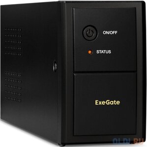 Exegate EP285597RUS ибп exegate specialpro UNB-650. LED. AVR. EURO. RJ. USB 650VA/360W, LED, AVR, 2 евророзетки, RJ45/11, USB, black