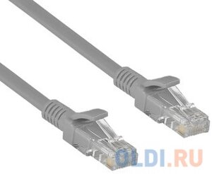 Exegate EX282009RUS патч-корд exegate UTP-RJ45-RJ45-5e-CU-0,5M-GY, UTP, cat. 5e, 0.5м, медь, серый