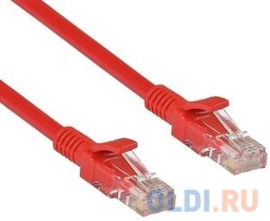 Exegate EX282034RUS Патч-корд Exegate UTP-RJ45-RJ45-5e-5M-RD, UTP, cat. 5e, 5м, красный