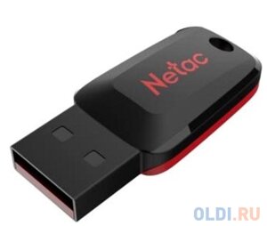 Флеш Диск Netac U197 32Gb NT03U197N-032G-20BK, USB2.0, пластиковая, черная