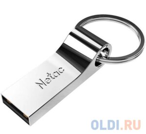 Флеш Диск Netac U275 16Gb NT03U275N-016G-20SL, USB2.0, с кольцом, металлическая