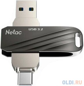 Флеш диск netac US11 64GB USB3.0+typec dual flash drive NT03US11C-064G-32BK