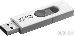 Флеш накопитель 32GB A-DATA UV220, USB 2.0, белый/серый