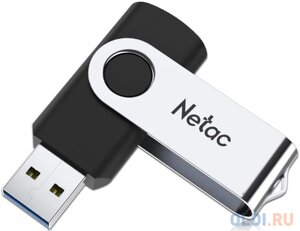 Флешка 64Gb Netac U505 USB 2.0 серебристый черный