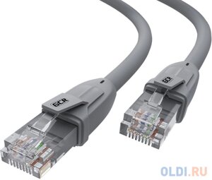 GCR Патч-корд прямой 1.5m UTP кат. 6, серый, 24 AWG, ethernet high speed, RJ45, T568B, GCR-52418