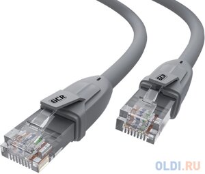 GCR Патч-корд прямой 3.0m UTP кат. 6, серый, 24 AWG, ethernet high speed, RJ45, T568B, GCR-52593