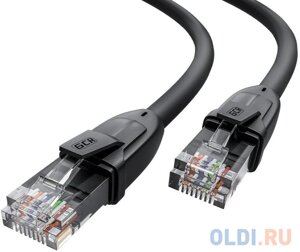 GCR Патч-корд прямой 5.0m UTP кат. 6, черный, 24 AWG, ethernet high speed, RJ45, T568B, GCR-52534