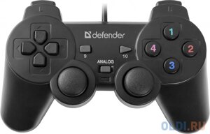 Геймпад проводной Defender Omega USB, 12 кнопок, 2 стика