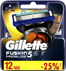 Gillette Сменные кассеты Fusion5 Proglide, 12 шт.