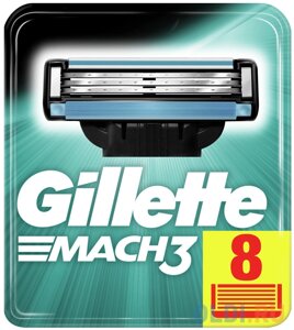 Gillette Сменные кассеты Mach3, 8 шт.