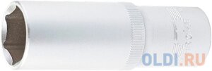 Головка торцевая удлиненная, 15 мм, 6-гранная, CrV, под квадрат 1/2, Stels