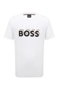 Хлопковая футболка BOSS