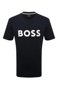 Хлопковая футболка BOSS