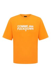 Хлопковая футболка Comme des Fuckdown