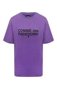 Хлопковая футболка Comme des Fuckdown