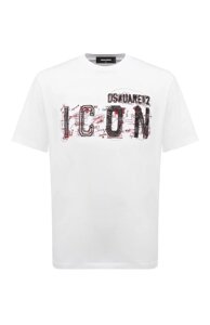 Хлопковая футболка Icon Dsquared2