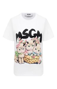 Хлопковая футболка MSGM