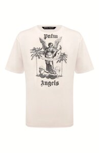 Хлопковая футболка Palm Angels