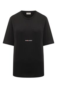 Хлопковая футболка Saint Laurent