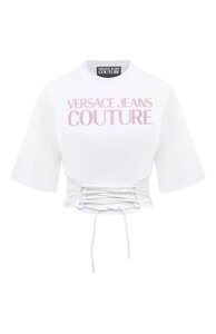 Хлопковая футболка Versace Jeans Couture