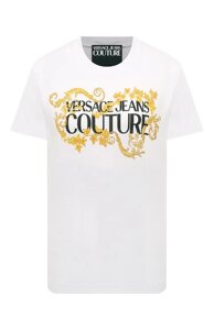 Хлопковая футболка Versace Jeans Couture