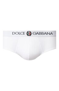 Хлопковые хипсы с широкой резинкой Dolce & Gabbana