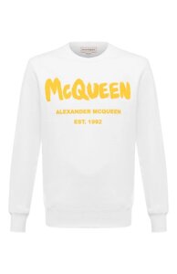 Хлопковый свитшот Alexander McQueen