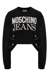 Хлопковый свитшот M05CH1NO Jeans