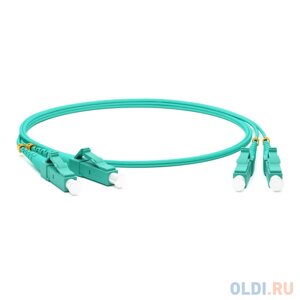 Hyperline FC-D2-503-LC/PR-LC/PR-H-20M-LSZH-AQ патч-корд волоконно-оптический (шнур) MM 50/125(OM3), LC-LC, duplex, 10G/40G, LSZH, 20 м