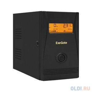 Ибп exegate power smart ULB-800. LCD. AVR. 4C13 800VA/480W, LCD, AVR, 4*C13, металлический корпус, black