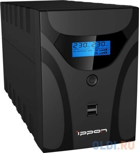 Ибп ippon smart power pro II euro 2200 2200VA/1200W LCD, RS232, RJ-45, USB (4 EURO)