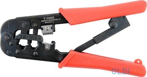 Инструмент Cablexpert T-568R, обжимной универс. с фиксатором, для витой пары и тел. линии