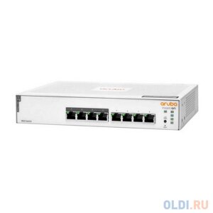 JL811A HPE Коммутатор Aruba Instant On 1830 8G Web-managed 4p Class4 PoE 65W fanless Switch