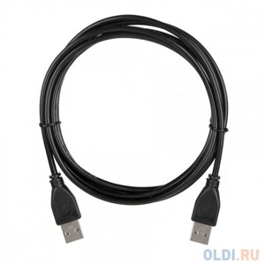 Кабель ACD-U2aam-20L [ACD-U2aam-20L] USB 2.0, A male - A male, ттх:7/0.12BC+PE)1P+(7/0.12BC+PE)2C+7/0.12BC+AL+PVC OD4.0, черный, 2м (742026)