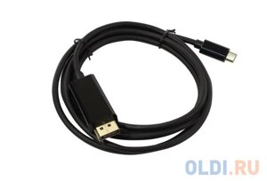 Кабель-адаптер USB 3.1 type-cm DP (m) 3840x2160@30hz, 1,8m VCOM CU422C-1.8M