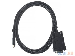 Кабель-адаптер USB 3.1 type-cm VGA (M) 1080@60hz, 1.8M VCOM CU421C-1.8M