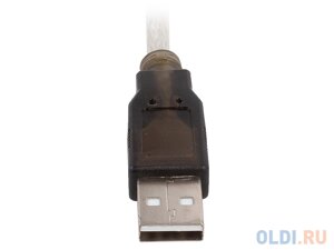 Кабель-адаптер USB AM - COM DB9M (RS232) Orient USS-111N18, chipset Prolific PL2303TA, поддержка Win 8/8.1, 1.8м, крепление гайки, ret