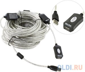 Кабель-адаптер USB2.0-repeater, удлинительный активный AmAf 25м VCOM VUS7049-25M