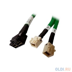 Кабель Amphenol Cable 05-50061-00, U. 2 Enabler, HD (SFF8643) -to- HD (W)(SFF8643), 1m, Used with Supermicro servers that use a ‘white’ mini-SAS HD con