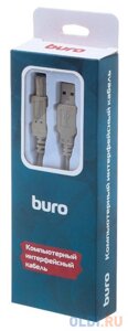 Кабель buro BHP RET usb_bm30 USB A (m) USB B (m) 3м серый блистер