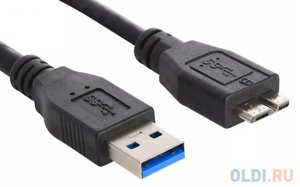 Кабель Buro MK30-AM-0.5 micro USB 3.0 B (m) USB A (m) 0.5м черный