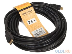 Кабель цифровой HDMI19M to HDMI19M, V1.4+3D, 7.5m, TV-COM, CG150S-7.5M