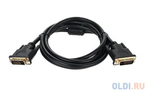 Кабель DVI-DDVI-D Dual link 25M/25M, экран, феррит. кольца, 1.8м Telecom TCG441D-1.8M