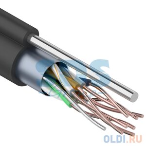 Кабель FTP 4PR 24AWG CAT5e 305м outdoor + трос*1 proconnect