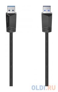 Кабель Hama H-200624 00200624 USB A (m) USB A (m) 1.5м черный