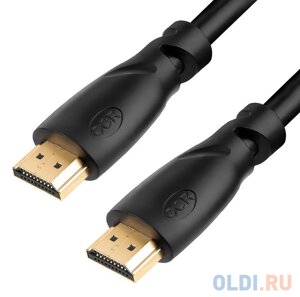 Кабель HDMI 0.5м Green Connection GCR-HM313-0.5m круглый черный